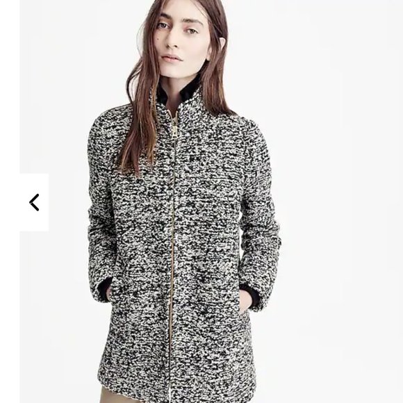 J. Crew Lodge Coat in Speckled Boucle with Italian Wool - Picture 14 of 16